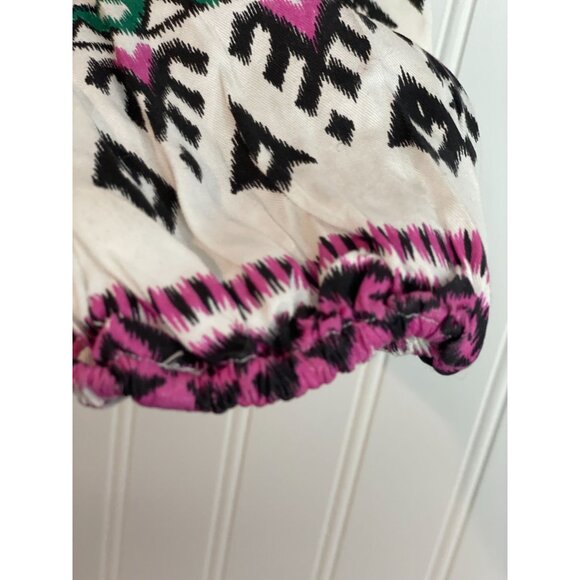 Wrangler Retro Womens Boho Off-Shoulder Top L Multicolor Rayon - Picture 8 of 16